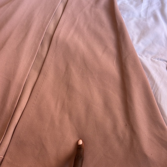 Jenny Yoo Collection Kayleigh Long Maxi Bridesmaid Dress Size 6 Whipped Apricot - Picture 15 of 16